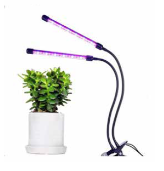 Lampe de croissance à 2 têtes pour plante intérieur
